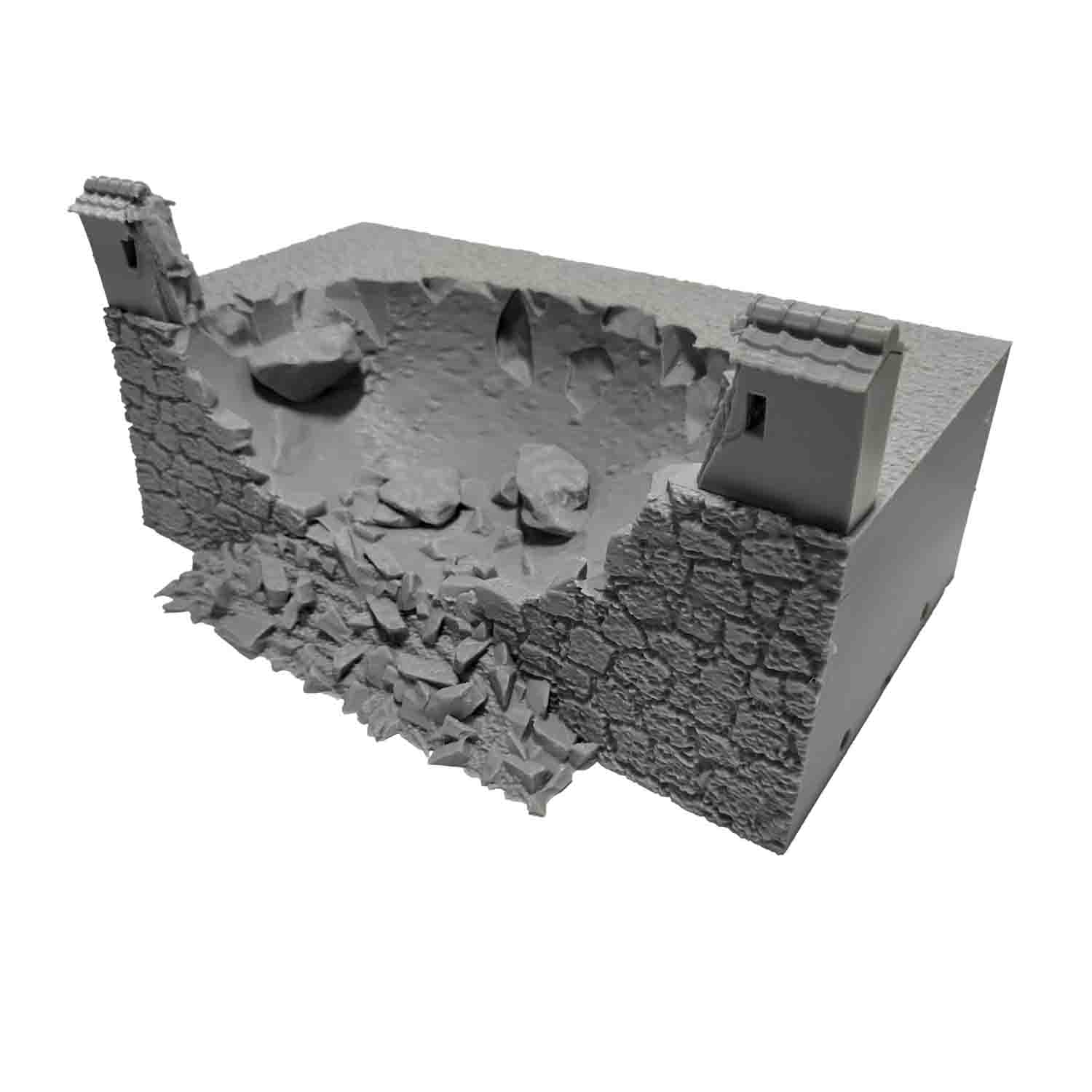 Samurai Castle destroyed wall section